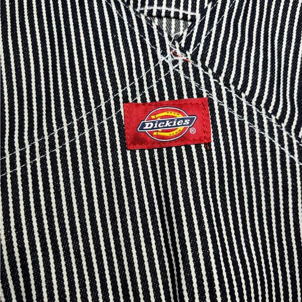 Men's Gray Striped Overalls - Picture 5 of 9